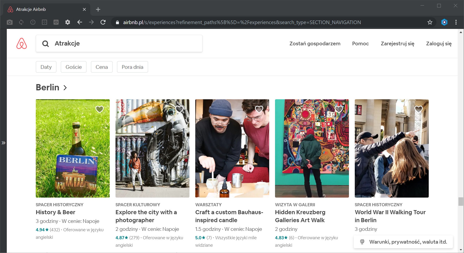 Airbnb atrakcje w Berlinie