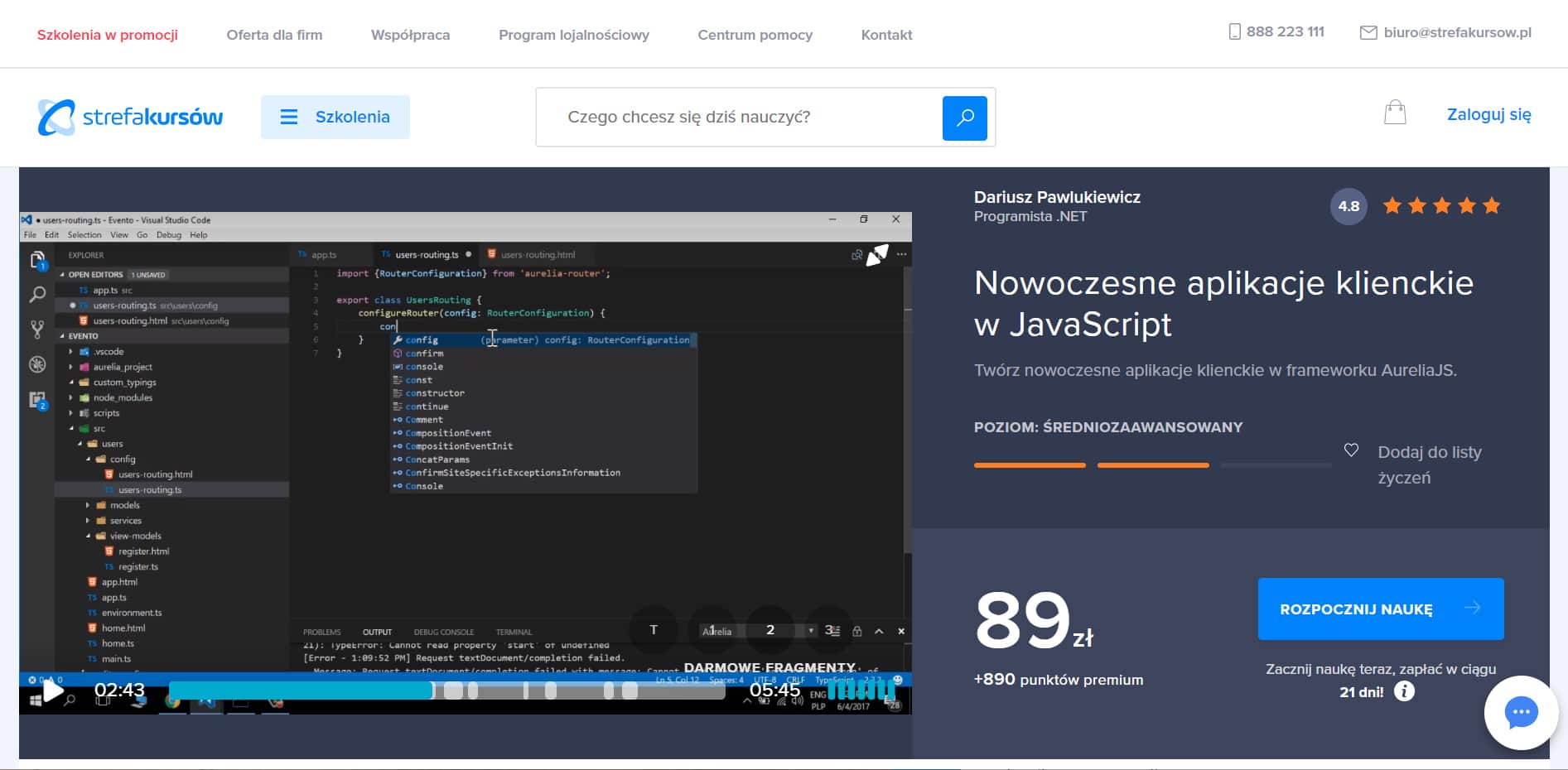 Strefa Kursów - JavaScript nowoczesne aplikacje klienckie